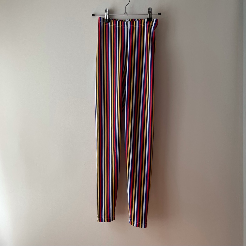 AMERICAN APPAREL STRIPE ELASTIC BOTTOM